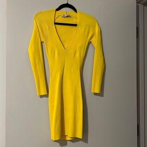 Zara cut out body con dress